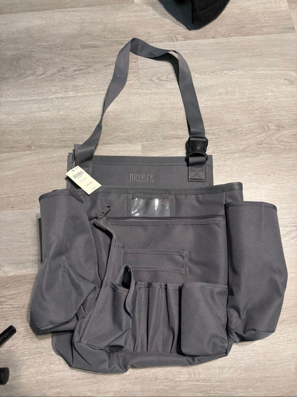 Duluth Trading Co.  Cab Commander Car & Truck Backseat Organizer Burlap Grey NWT
